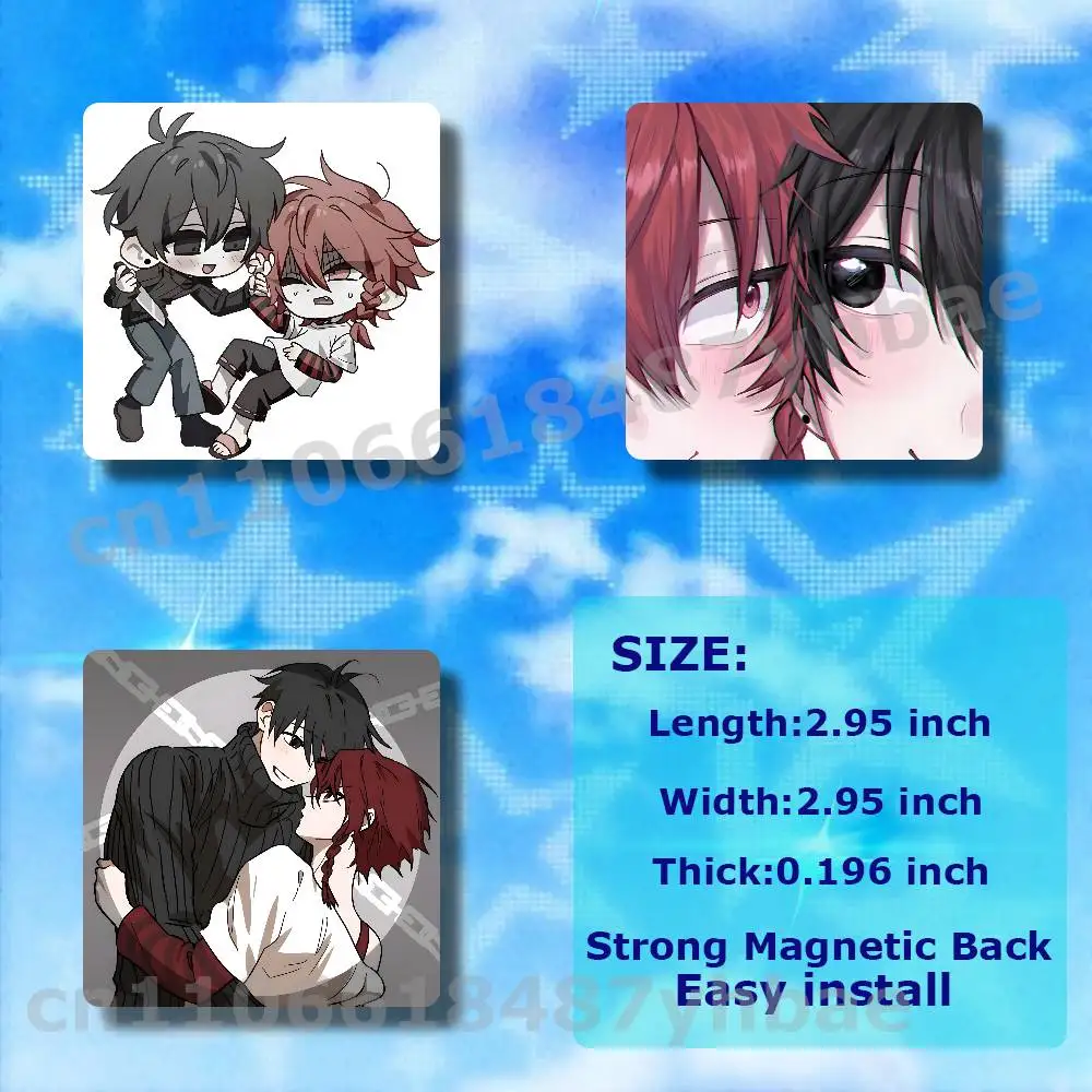 Zeno Remake Anime DIY Acrylic Fridge Magnets Kit Handmade Magnetic Refrigerator Stickers Acrylic Craft Set for Home