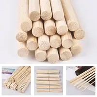 Bamboo Craft Round Rod Model Toys Building Carving Handicraft Educational DIY Accessories Bamboo'S Stick Size 300*3/4/5/6/8/10mm