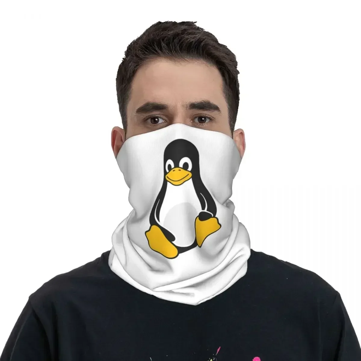 Penguin AnimalBandana Neck Cover Printed Mask Scarf Multi-use Balaclava Cycling For Men Women Adult Washable