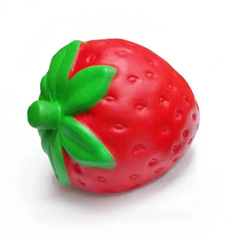 Formbarer Entlüftungsball Riesige Erdbeer-Squishy-Spielzeug Extra Groß Langsam Aufsteigend Sensorisches Fidget-Spielzeug zur Stresslinderung für Erwachsene Geschenke – Detail 6