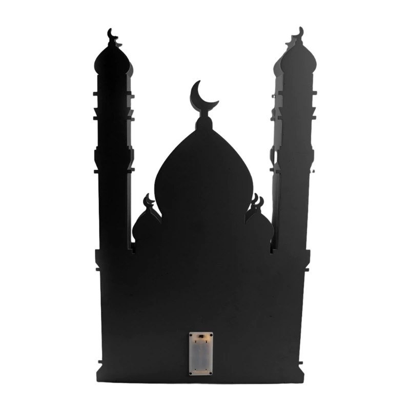 KX4B Ramadans Countdown Calendar LED Light Calendar Cabinet Elegant Craftsmanship, Enhances Your Space Creative Decor