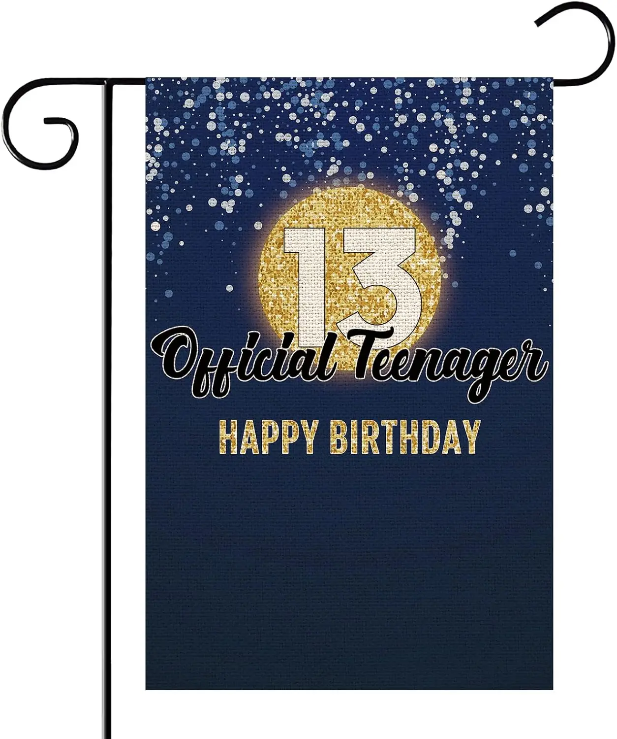 WeBenison Official Teenager 13 Garden Flag,Teenager 13th Birthday Party Yard House Lawn Sign,Boys Gils 13th Theme Birthday Party