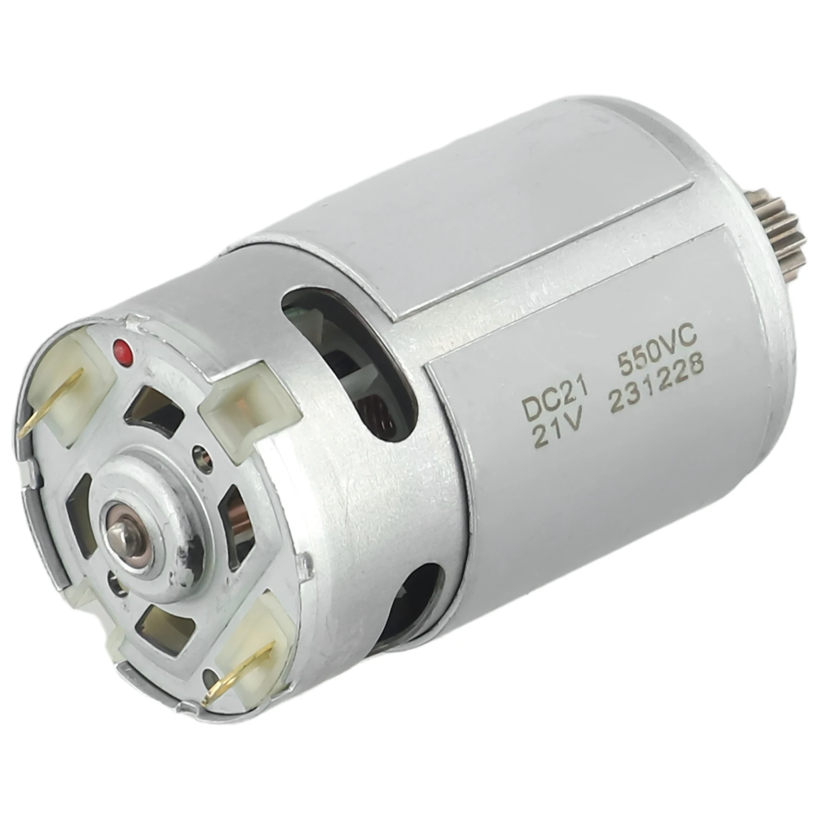 1 Stück RS550 21V DC-Motor, zweistufiger 12-Zahn-DC-Motor für Hochgeschwindigkeits-DC-Motor mit hohem Drehmoment, elektrische Bohrmaschine – Detail 9