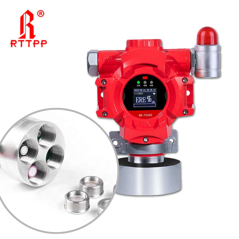 4 détecteur de gaz fixe multi détecteur de gaz LEL CO O2 H2S détecteur avec écran LCD RS485