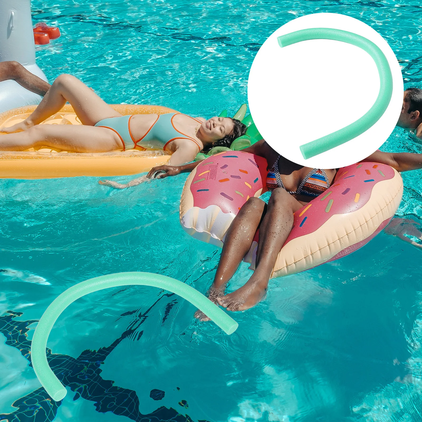 

Large Flexible Foam Pool Stick Swim Water Noodle Floating Aid for Swimming Practice Safe Comfortable Float Accessory