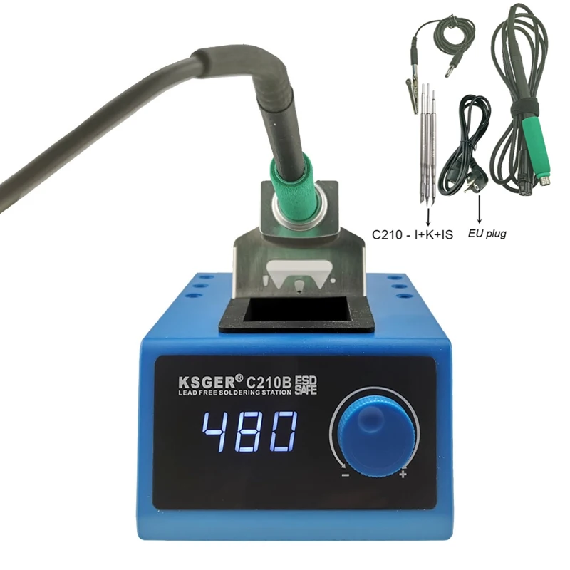 

220V 85W Digital Soldering Station Original Smart Controller Auto-sleep Rapid Heating 210-I C210-K C210-IS Soldering Iron Tip EU