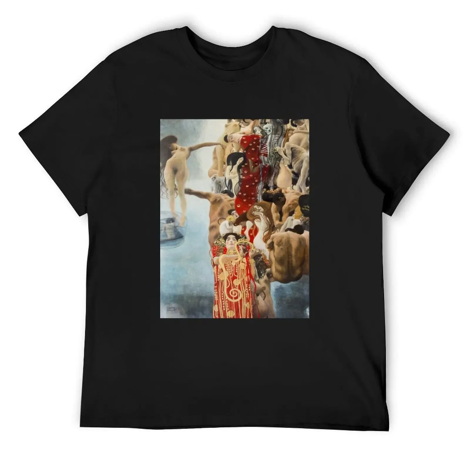 Medicine Painting - Gustav Klimt Poster T-Shirt vintage anime shirt graphic shirts summer clothes luxury clothes men