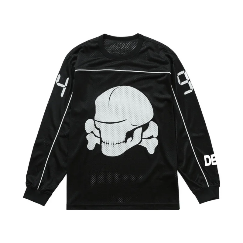 Motocross Deus EX MACHINA Manga Longa Downhill Jersey, Bicicleta Corrida T-Shirt, MTB Quick Dry Ciclismo, Retro, Enduro