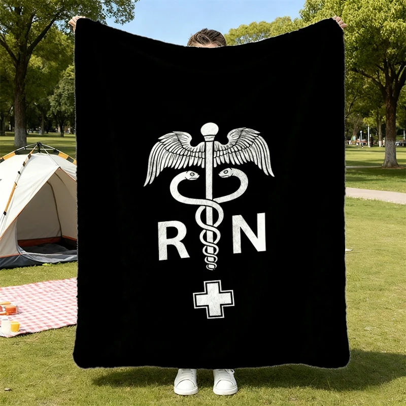 ICU Nurse Flannel Blanket Critical Care Nurse Intensive Care Flannel Throw ICU Cozy Blanket New Grad