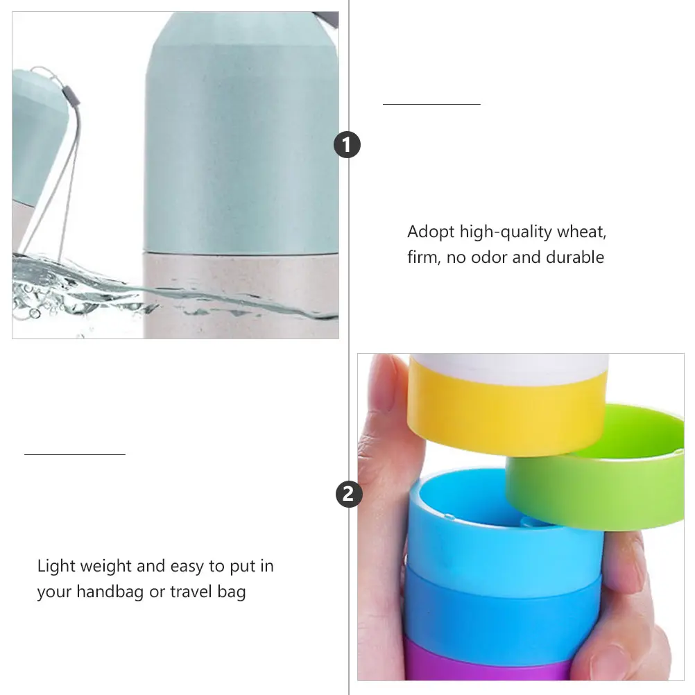 

2Pcs Pill Storage Box 7 Compartments Weekly ganizer Waterproof Lightweight Portable Daily Vitamin Case Wheat Color