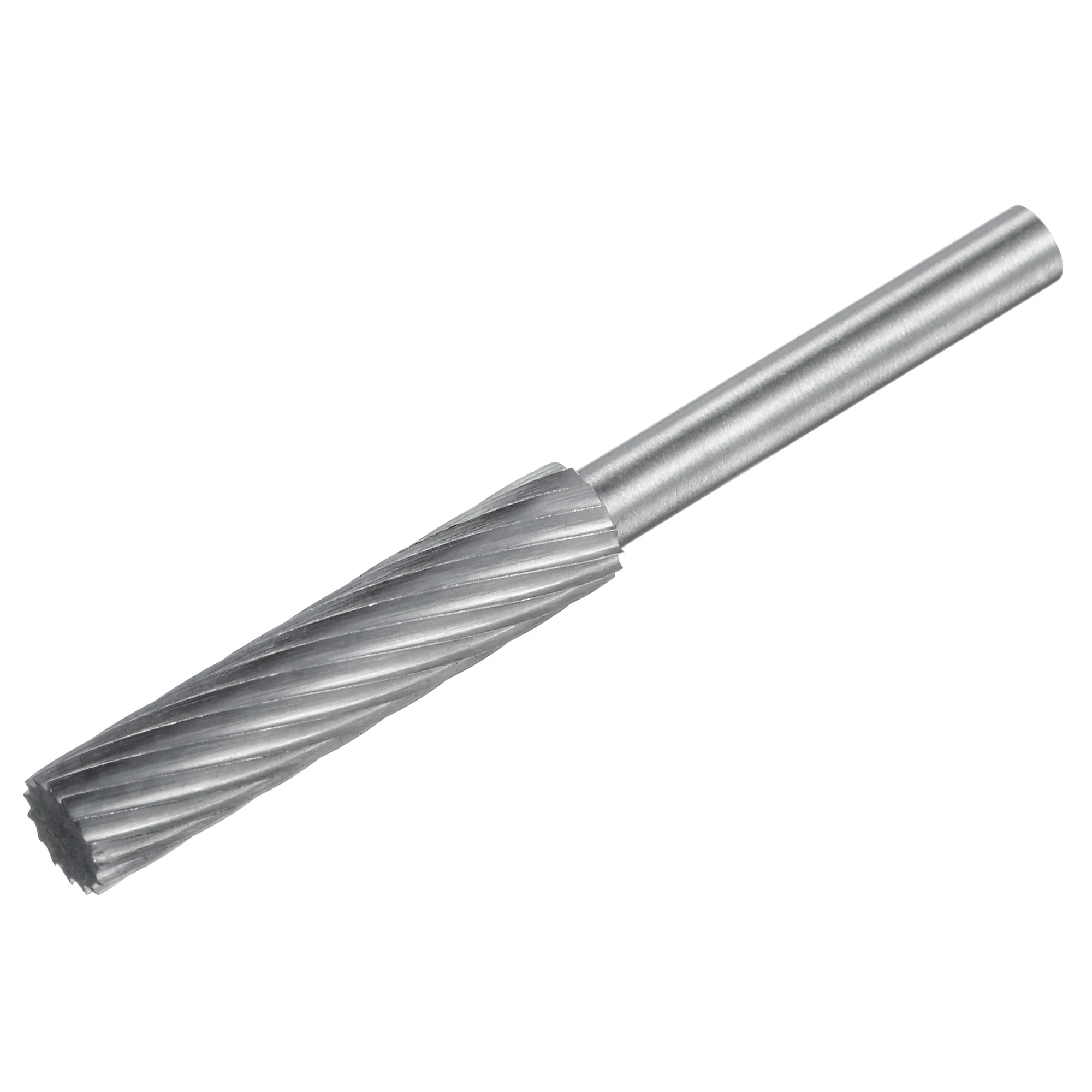 Uxcell 4mm Shank 6mm Cutting Dia Single Cut Cylinder Tungsten Carbide Rotary Files for Wood Soft Metal Polishing Carving