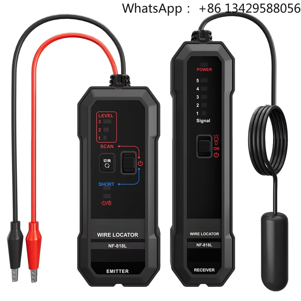 NF-818L Underground Wire Tracker | Locate Underground & In-Wall Wires | Cable Break Detector