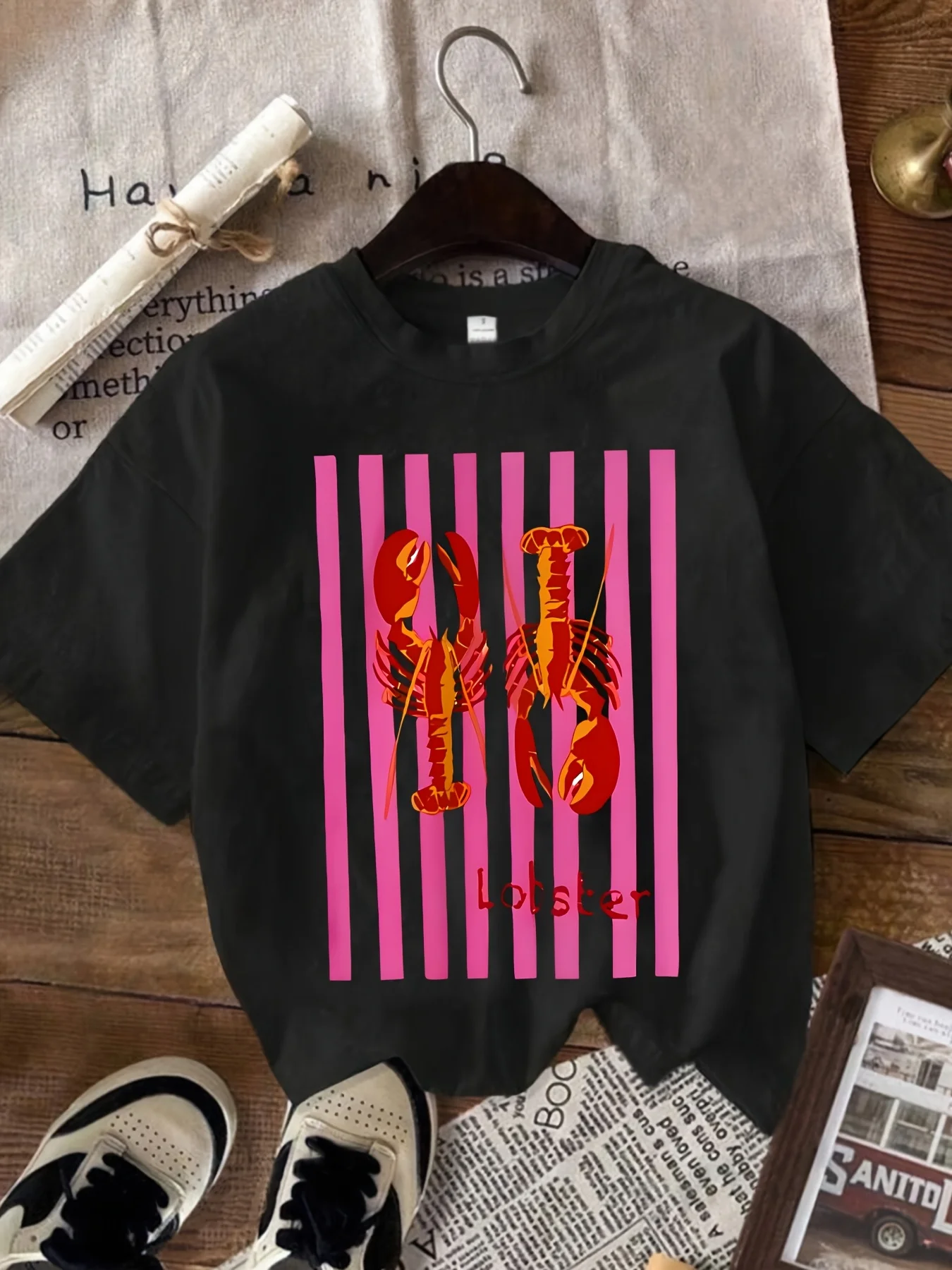 

【0902】Женская футболка больших размеров с круглым вырезом и короткими рукавами, эластичными рукавами и модными принтами