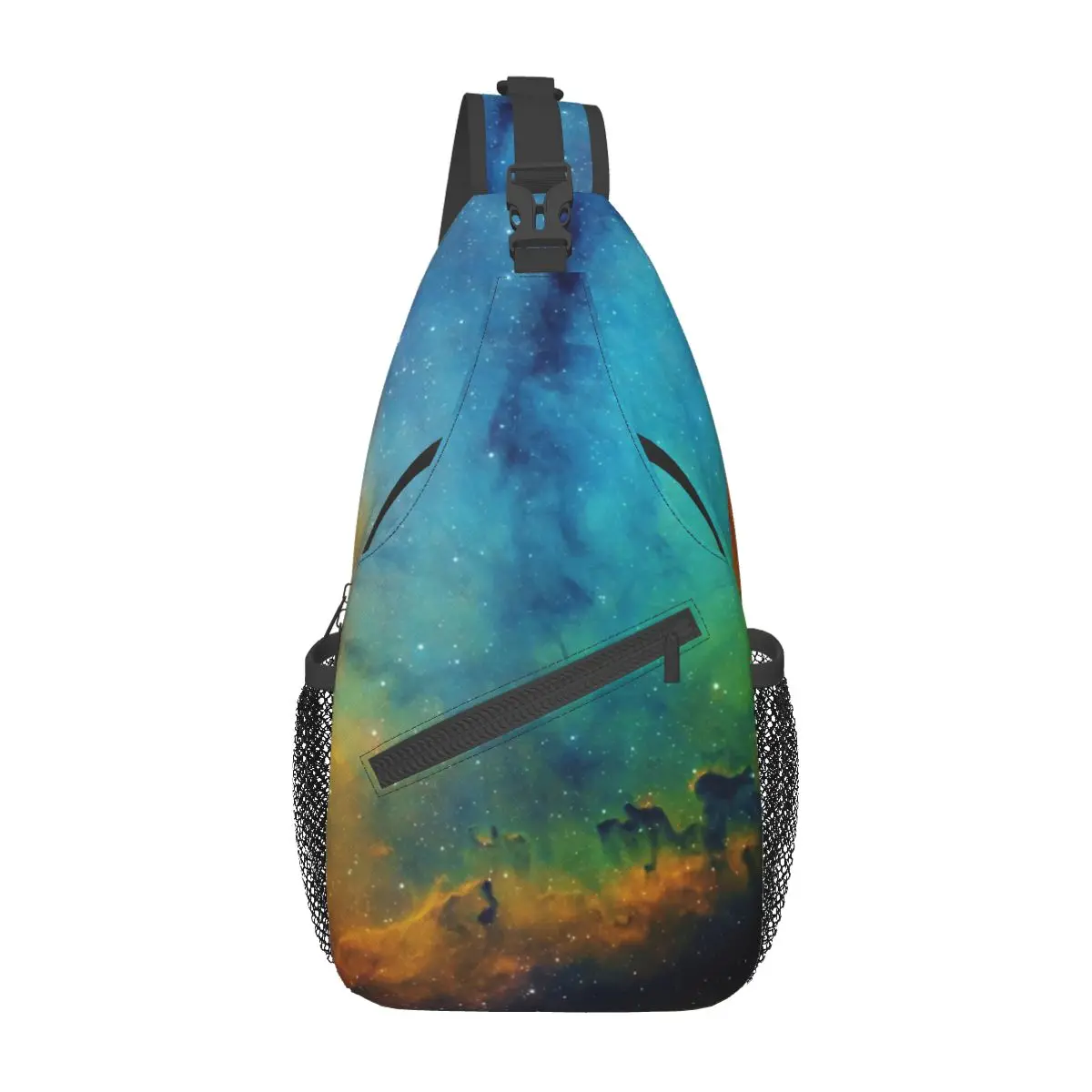 

Galaxy Nebula Crossbody Sling Bags Chest Bag Universe Starry Night Stars Shoulder Backpack Daypack for Hiking Outdoor Camping