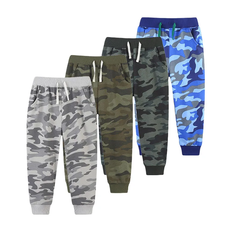 

Jumping Meters 2-7T Boys Girls Sweatpants Camouflage Full Length Toddler Fashion Drawstring Baby Clothes Kids Trousers Pants