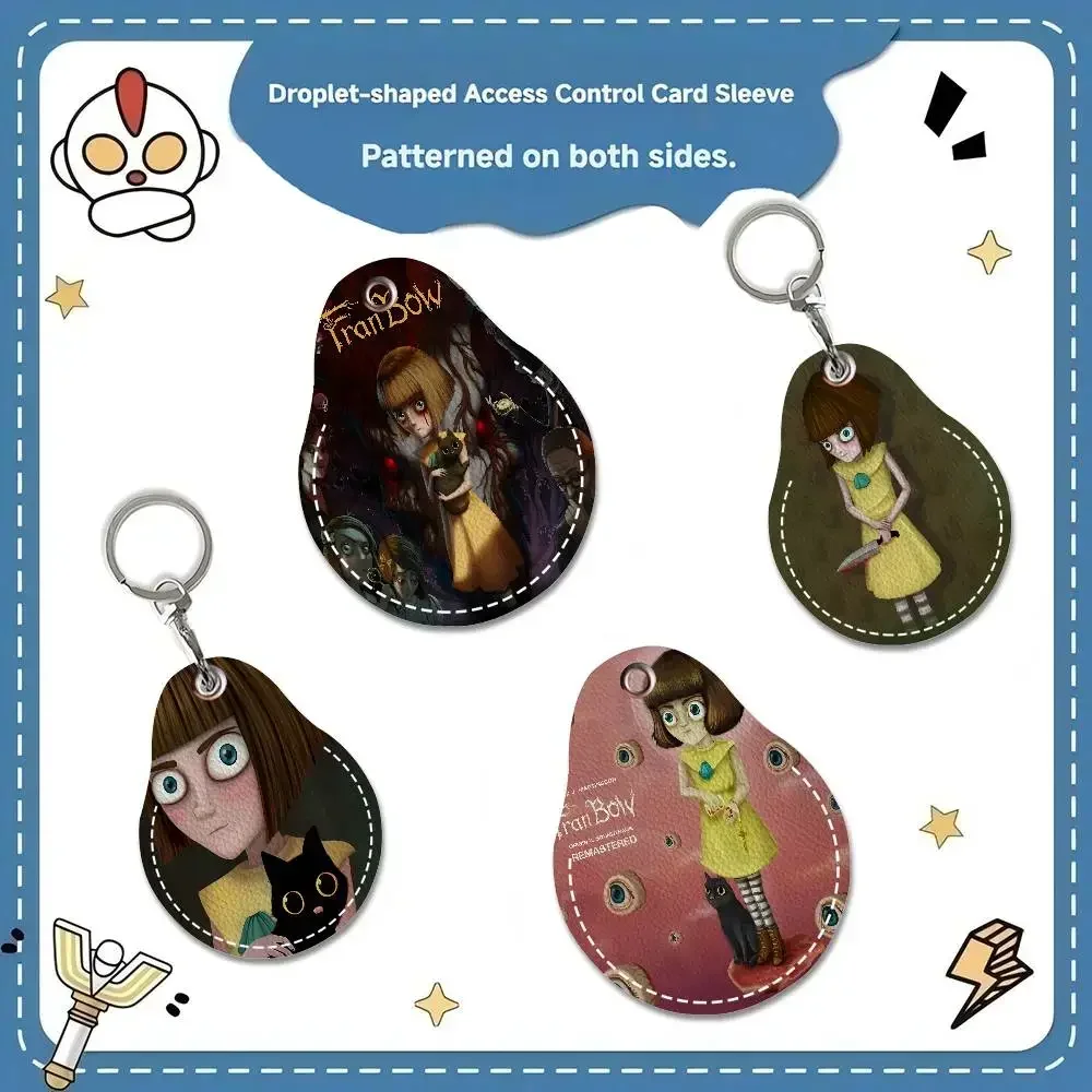 F-Fran B-Bow Door Access Control Keychain Hotel Famliy Access Keys Protective Cover ID Card Tags Keyfob
