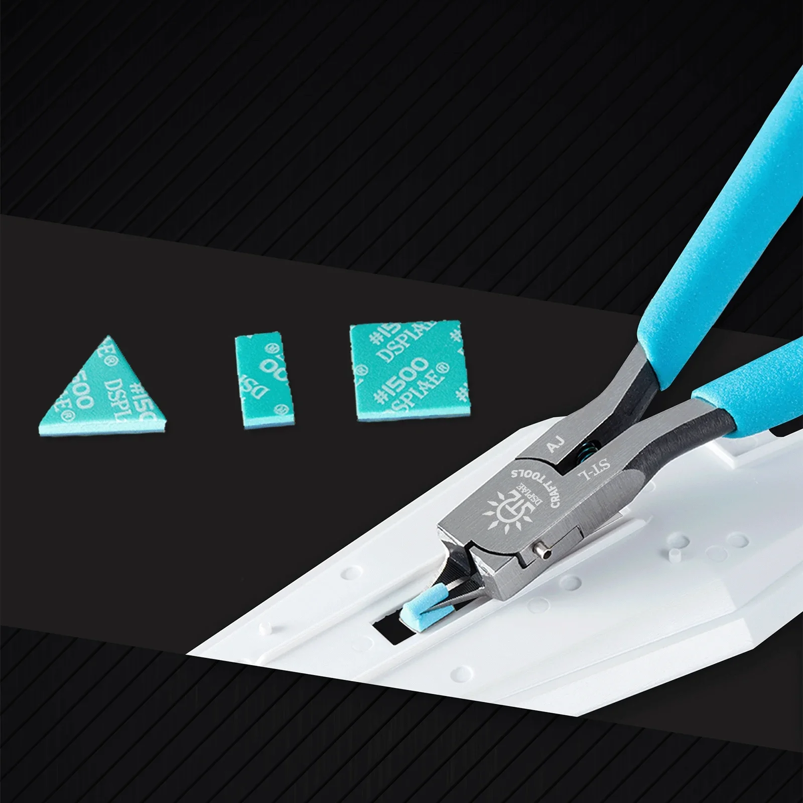 DSPIAE 샌딩 스폰지 세트 DS3-S01은 GK 군용 유형 결합 아크 연마 사포 제작 도구 샌딩 박스에 적합합니다.