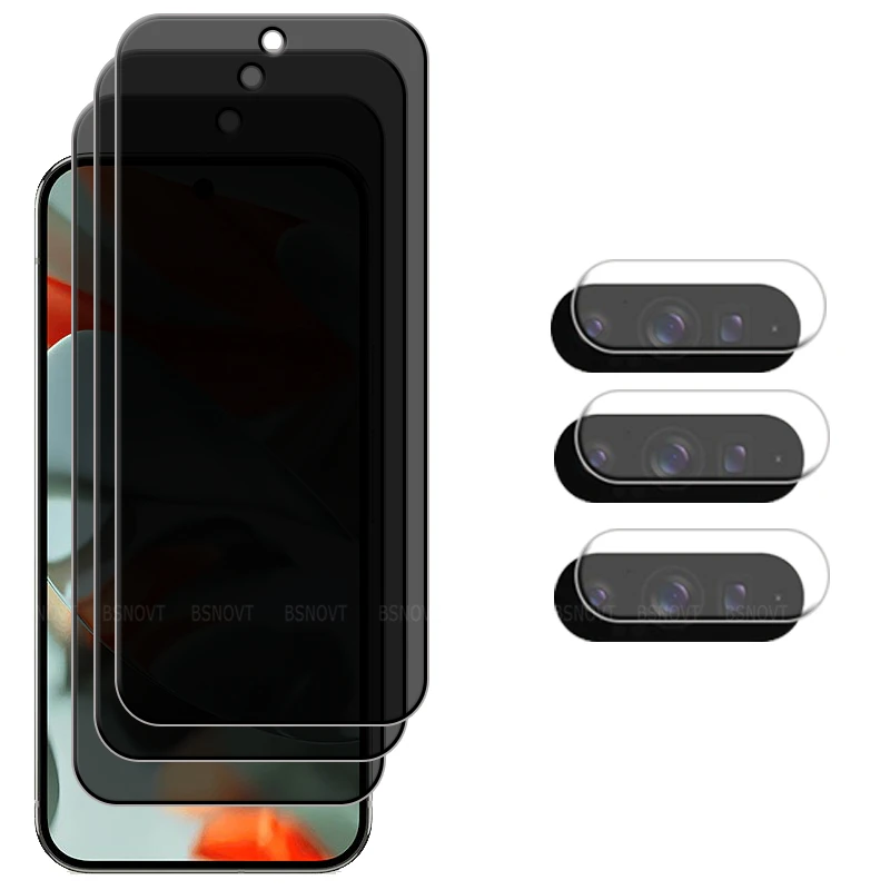 6-in-1 für Google Pixel 10 Pro Glas Google Pixel 10 Pro XL Glas Anti-Spy Privatsphäre Abdeckung Kleber Displayschutzfolie Google Pixel 10