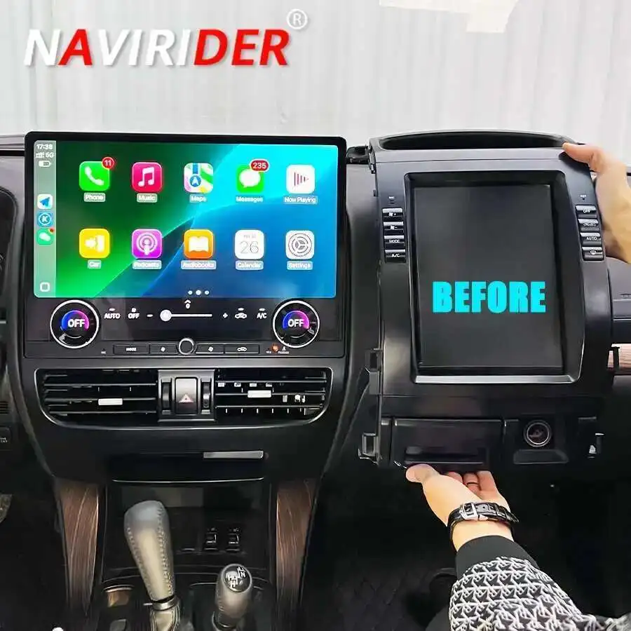

16.8" Android 13 Car Radio Stereo For Toyota Prado 120 2002-2009 For Lexus Gx470 Qualcomm 665 Carplay Navigation Video Player HU