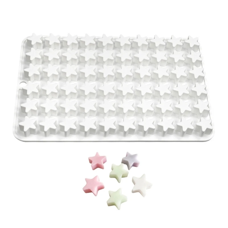 

60-Cavity Star Silicone Mold Fondant Chocolate Mould DIY Cake Dessert Mould Kitchen Baking DIY Supplies Nonstick