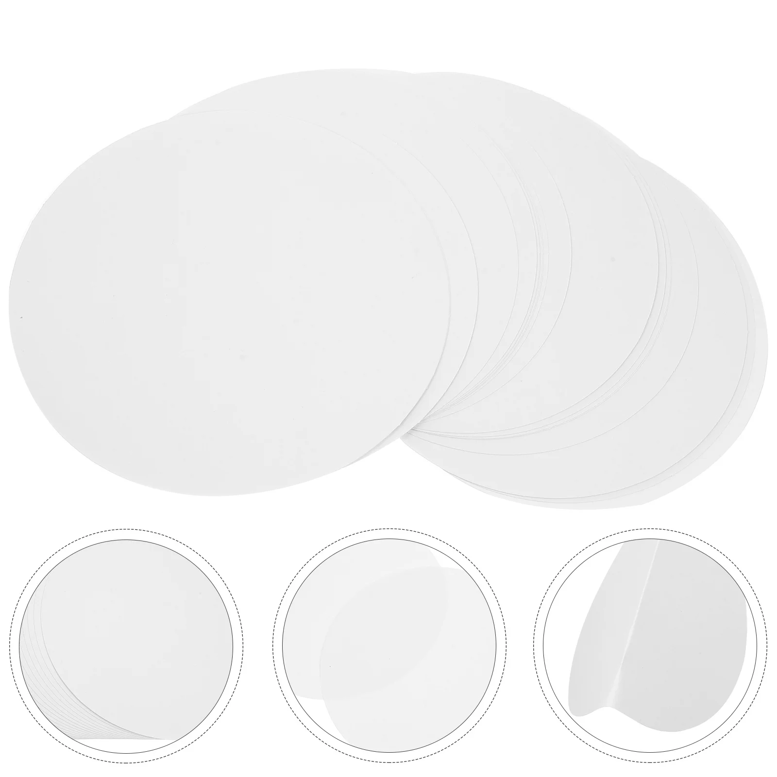 

40 Sheets Blank Round Drawing Cardboard Thicken Paperboard for Acrylic Oil Paints Crayon Markers Felt Pens Watercolor