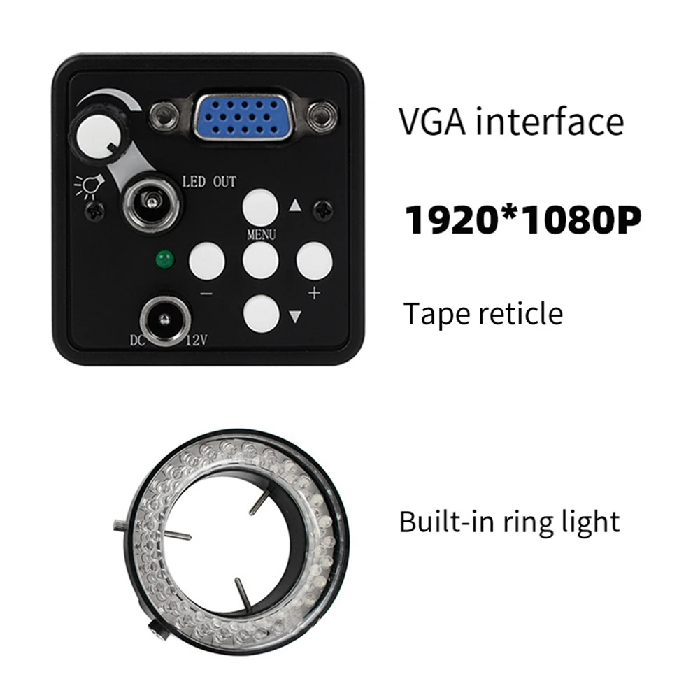 a98z-vga-13mp-monocular-microscope-digital-camera-set-led-light-suit-pcb-for-computer-repair-eu-plug-durable-easy-install