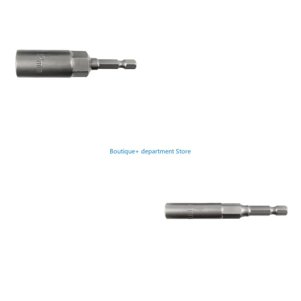 E1PD Hexagonal Socket Set 5.5-19mm Nut Screwdriver Adapter for Drill and Pneumatic Tool Efficient Screw Installation
