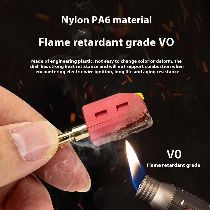 

New 10Pcs 4mm Banana Plug High Current Quick Connect Gold-plated Banana Connector 32A Electrical Test