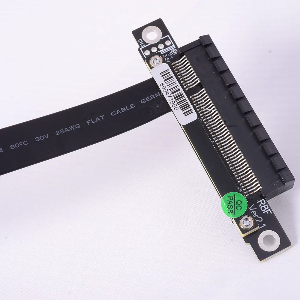 كابل تمديد ADT-Link PCIe 4.0 X1 إلى X8 بسرعة 16 جيجابت في الثانية كابل توسيع PCI Express لترقية أجهزة الكمبيوتر #2