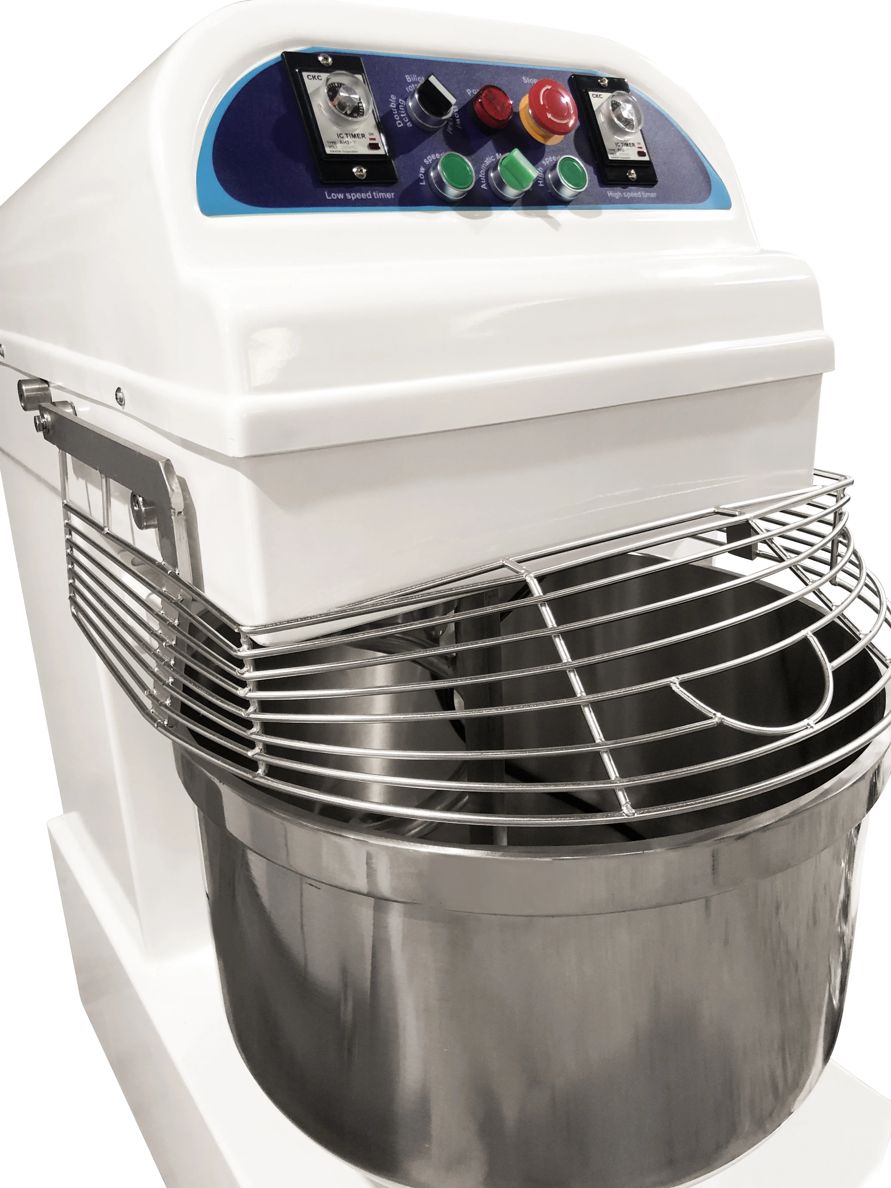 Manual Controller 80L Commercial Dough Mixer Bakery Equipment 30kg 50kg Spiral Dough Mixer