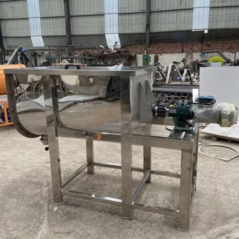 exquisite craftsmanshipU-type Twin Screw Belt Mixer Chemical Powder Mixer