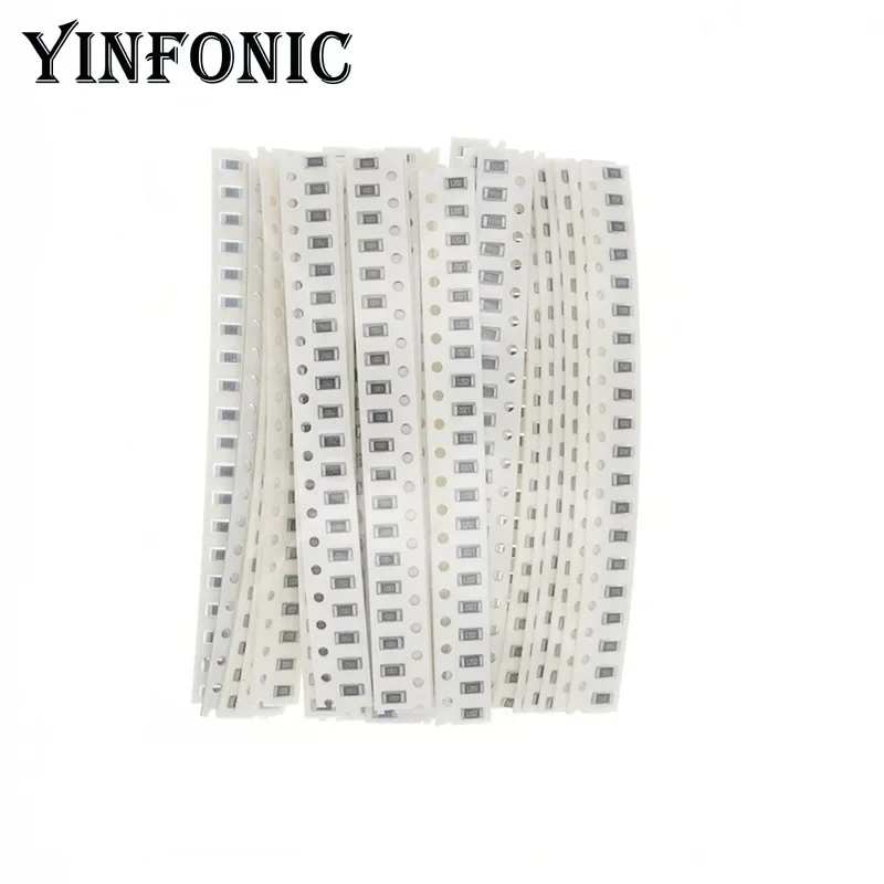 1206 SMD-Widerstandskit, sortiertes Kit 1 % (5 Arten verfügbar), 0–39R/43R~560R/620R~12KR/15KR~220KR/240KR~5,1MR