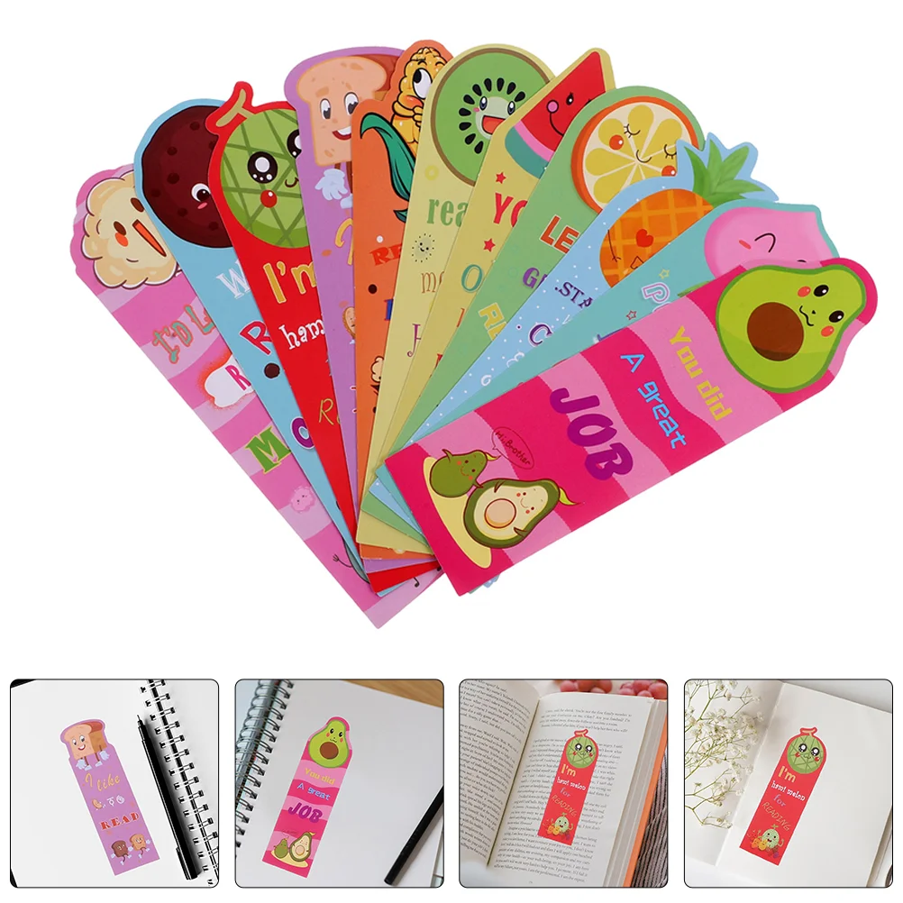 

36 Pcs Aromatic Cartoon Fruit Bookmark Child for Kids Bookmarks 1400X400X010CM Paper Marker