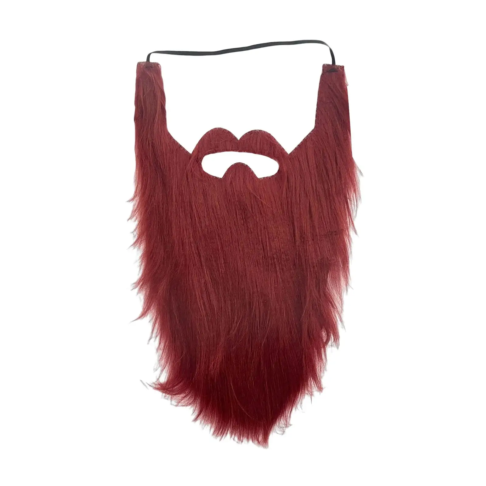 Novelty Long Beard Plush Costume Beard Disguise for Halloween Carnival Men Women Kids Cosplay Accessories