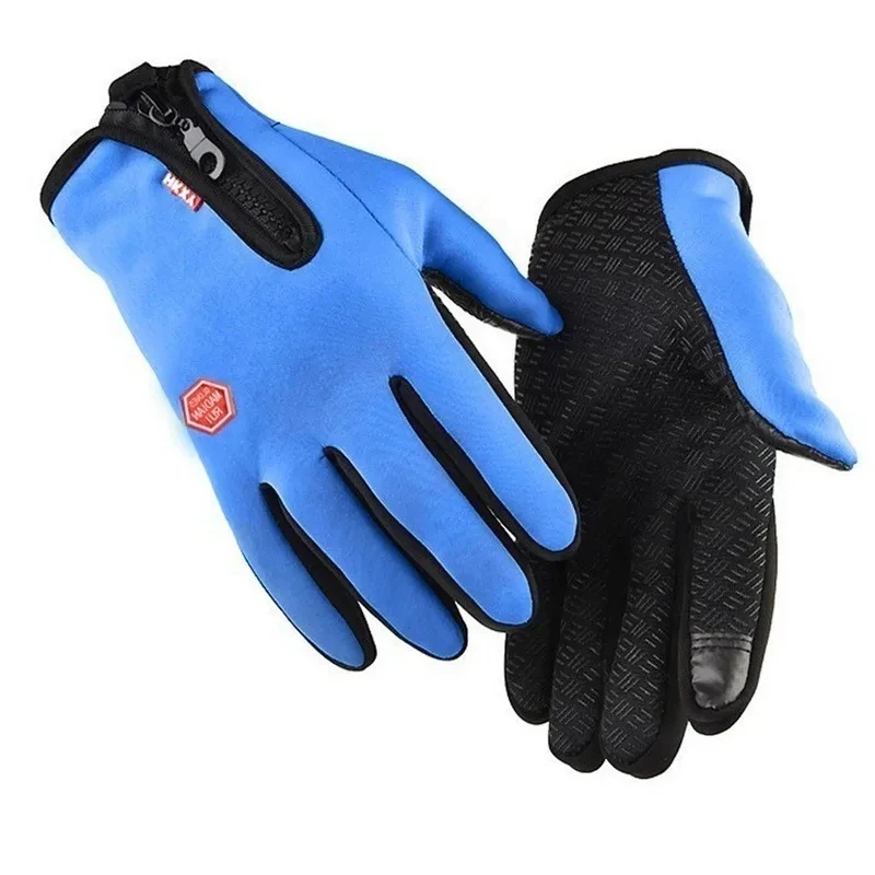 AliExpress NONE Winter Warm Cycling Gloves Bicycle Warm Touchscreen Full Finger Glove Waterproof Outdoor Bike Skiing Fishing Motorcycle Riding