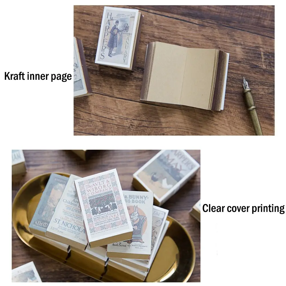 

122 Sheets Office Tool Can Tear Kraft Paper Stationery Agenda Memo Memorandum Notebook Sticky Note Paper