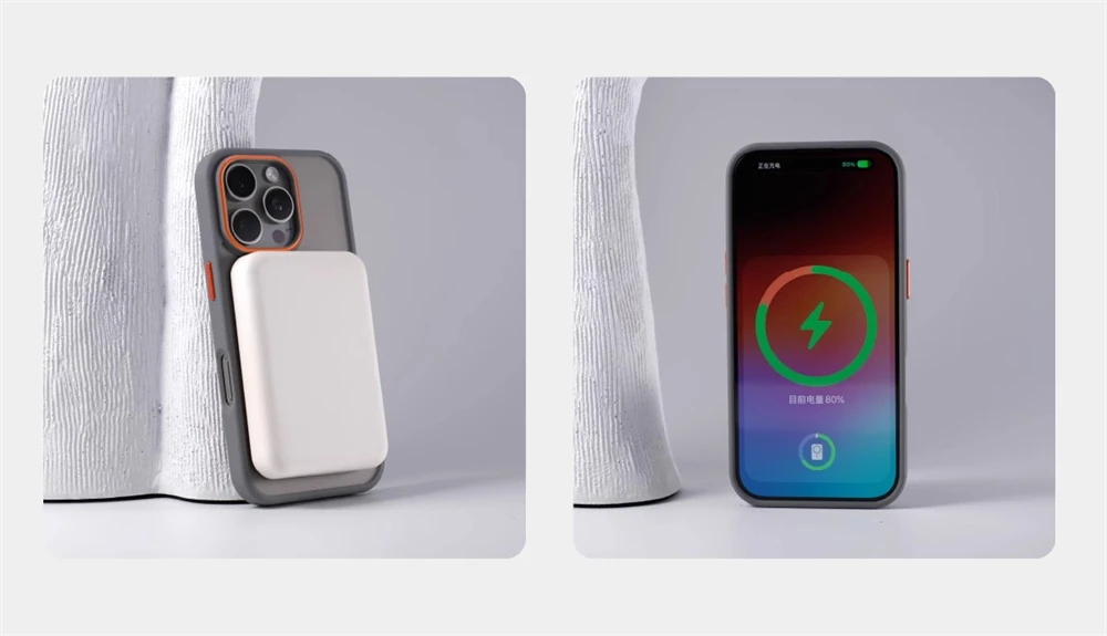 Luxuriöse Matte Durchsichtige Magnetische Hülle für iPhone 18 17 16 Pro Max 15 14 13 12 für Magsafe Kabelloses Laden Stoßfeste Abdeckung – Detail 3