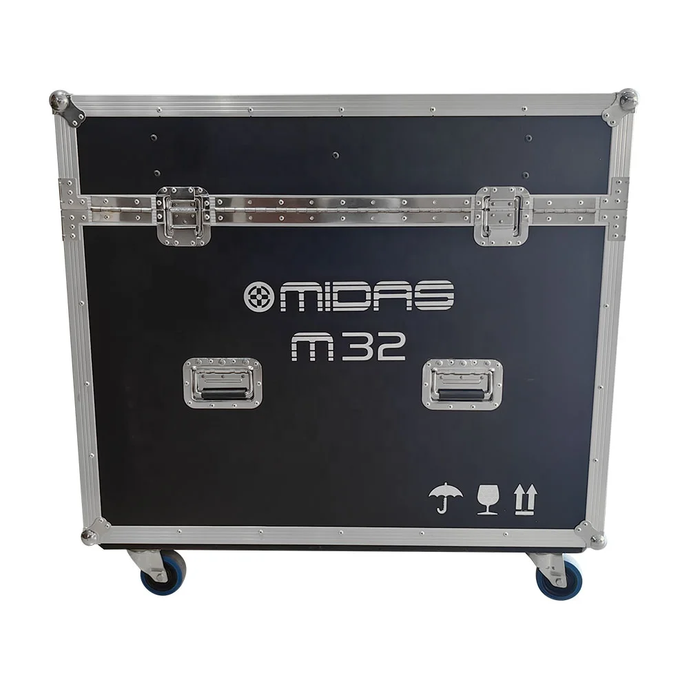 Customized Midas M32 Live Digital Mixer Hydraulic Flight Case With Wheels Portable Mobile Stage Equipment