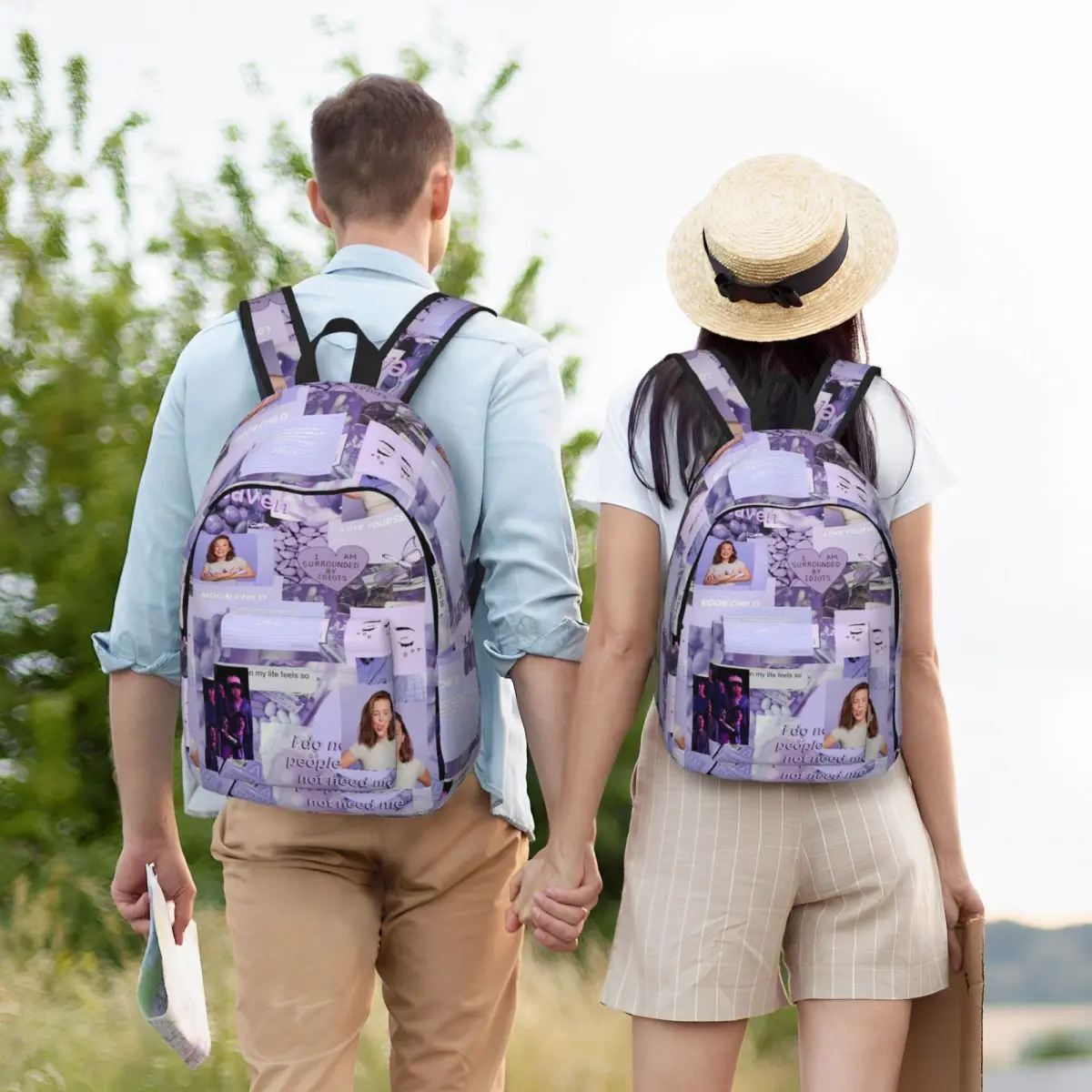 Florence By Mills Millie Bobby Brown Student Backpack School Bag Hiking Travel Daypack for Men Women Bookbag Shoulder Bags