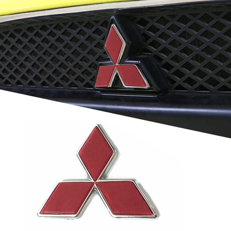 Emblème de calandre avant et arrière de voiture en ABS, badge pour Mitsubishi Ralliart Lancer ASX Colt Pajero Outlander Eclipse Delica EVO Grandis