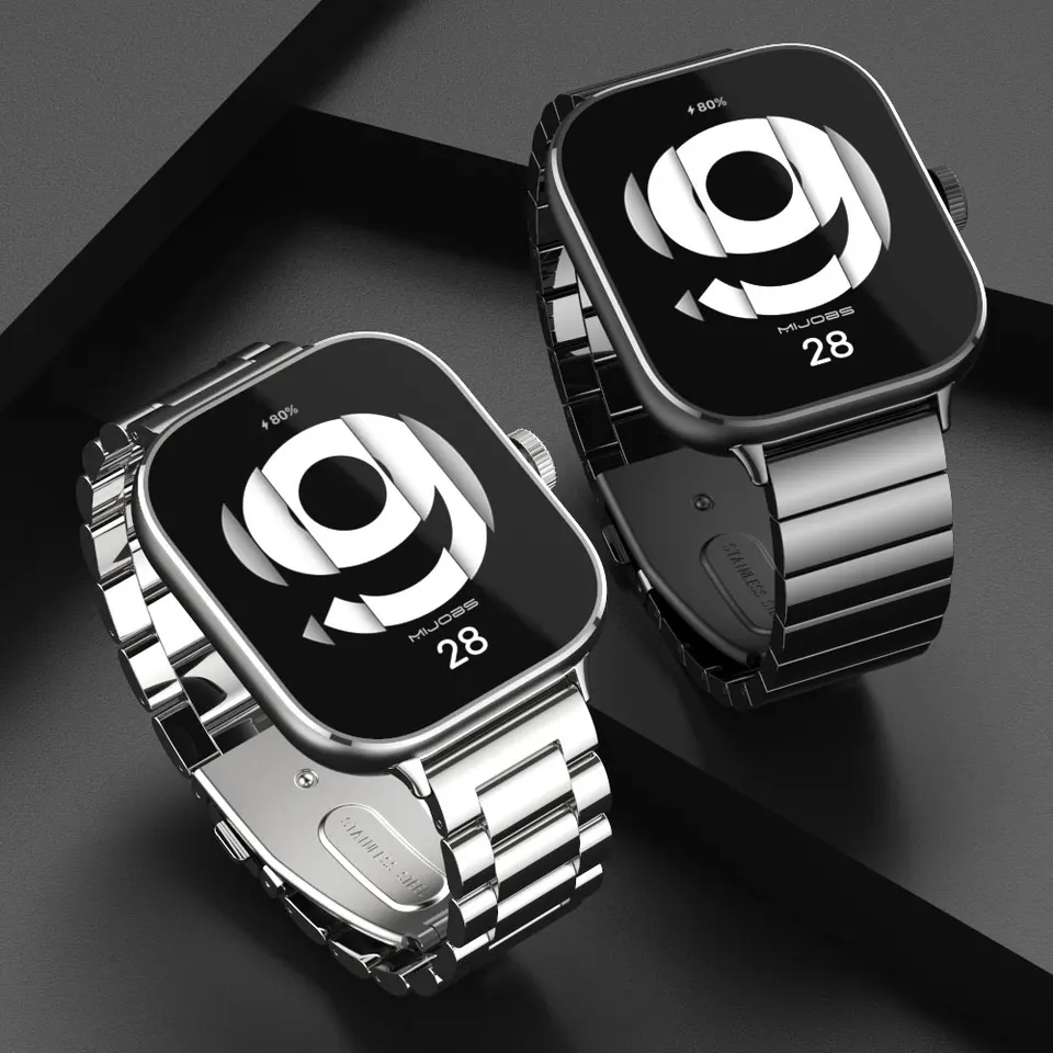 Redmi Watch 4 + 2 ステンレススチールプレミアムストラップ（ブラック、チタン） Amazon.com: HOPMC For Redmi Watch 4 Strap Metal Case 22mm
