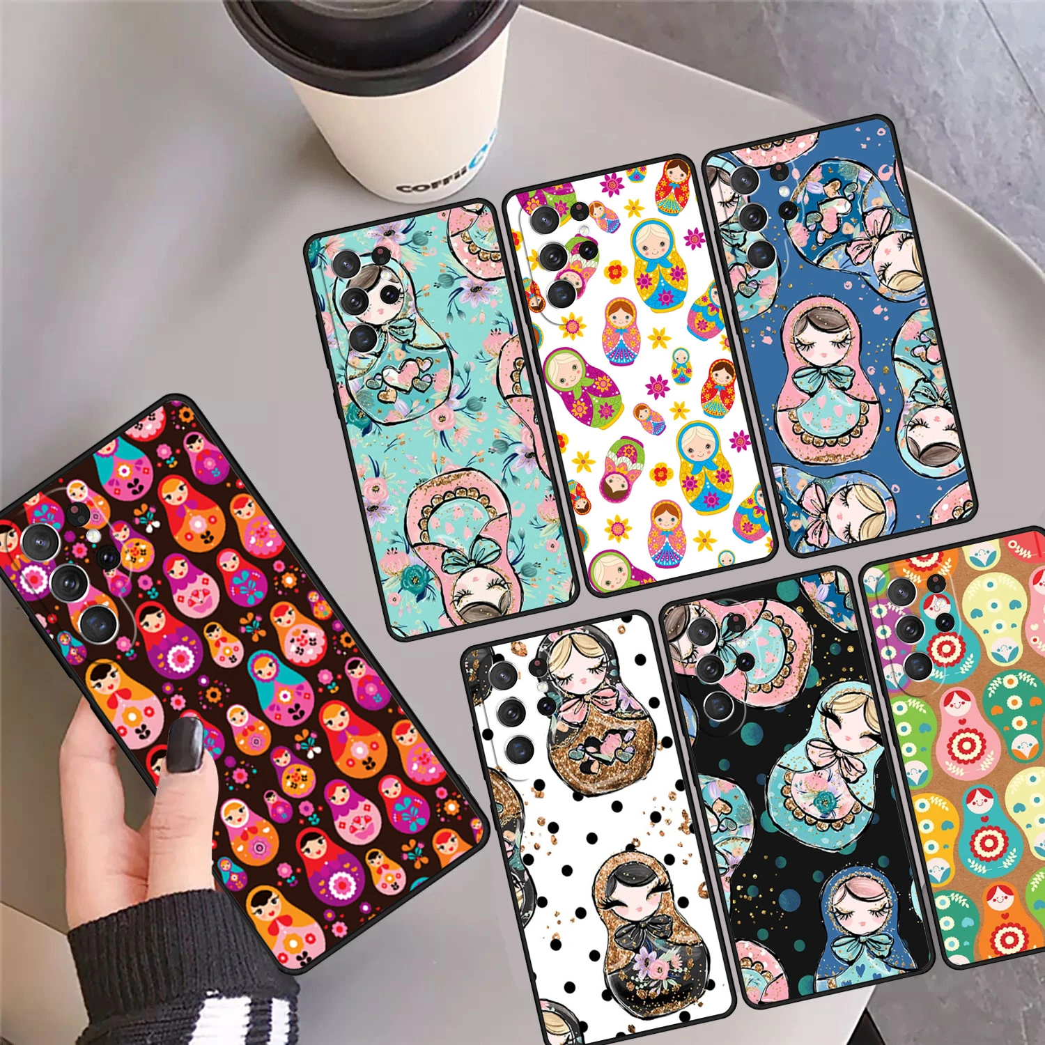 Russian Matryoshka Dolls Phone Case Cover For Samsung Galaxy S24 Ultra 23 S22 Plus S21 FE S20 S8 S9 S10 Note 10 Pro Note 20