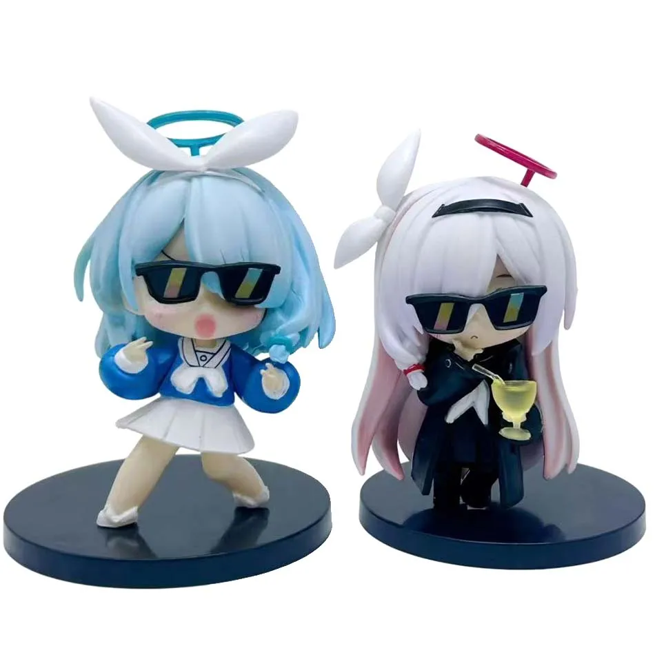 En Stock bleu archives Plana Arona Figure PVC Anime recueillir personnages d'anime ornements mignon dessin animé Festival cadeau de noël