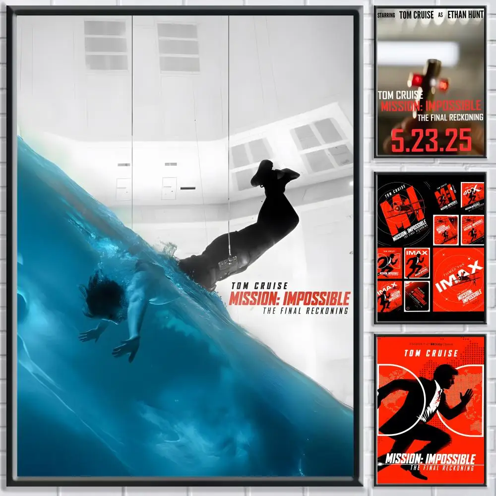 The Final Reckoning Mission Impossible Poster Schlafzimmer Wohnzimmer Studie & darüber hinaus selbstklebendes Dekor + perfektes Geschenk