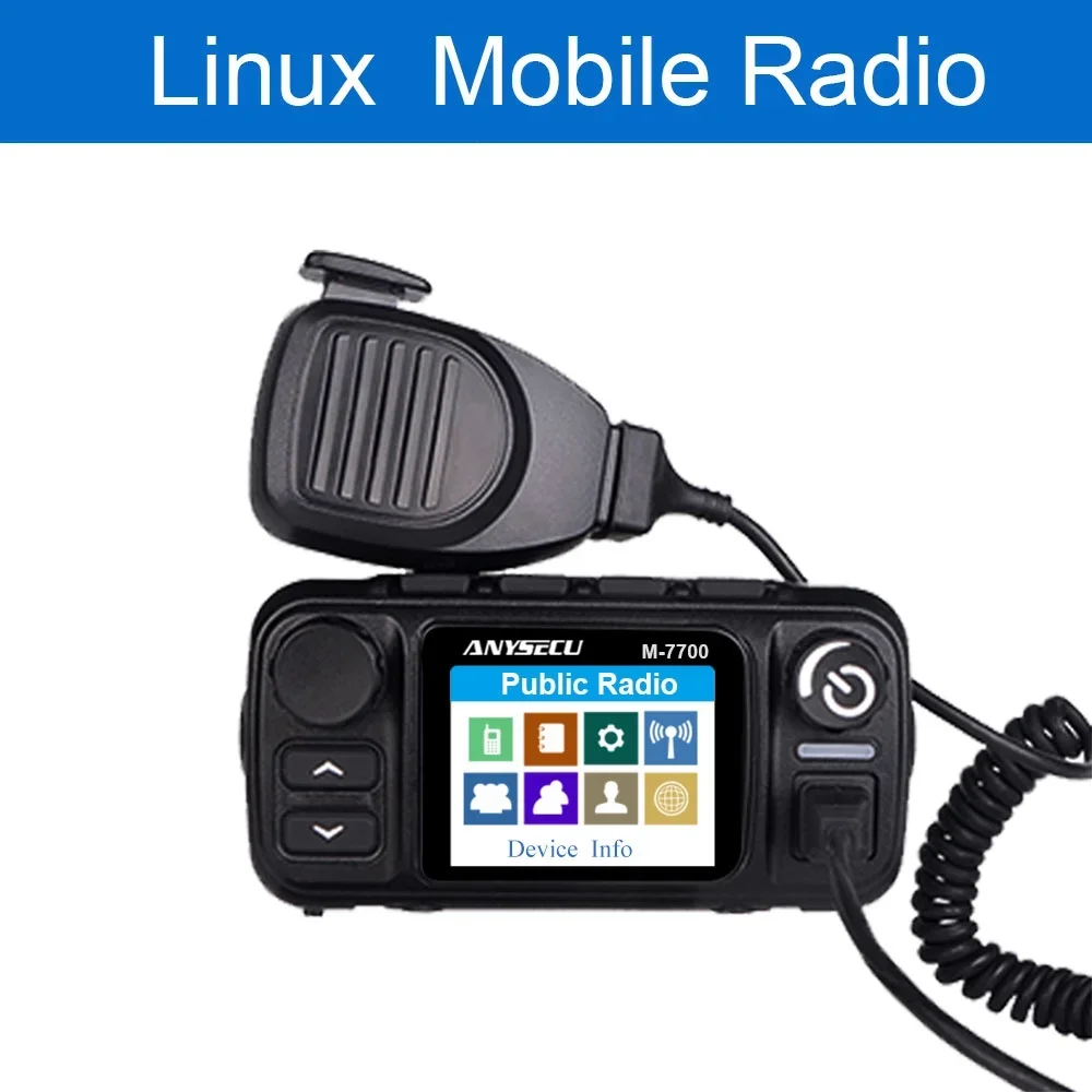 M-7700 4G LTE POC 네트워크 모바일 라디오 M7700 기지국 Linux GPS, Realptt 자동차 라디오와 함께 SOS 작동
