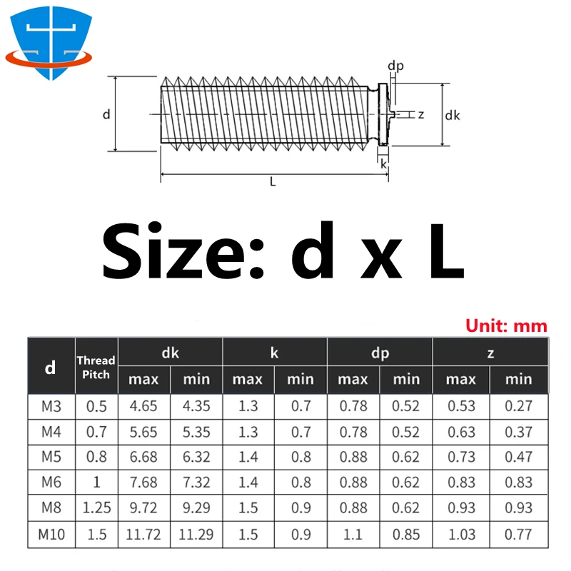 100PCS Spot Welding Screw M3 M4 M5 M6 M8 M10 Aluminum Copper Stainless Steel Solder Point Bolt Weld Stud For Capacitor Discharge