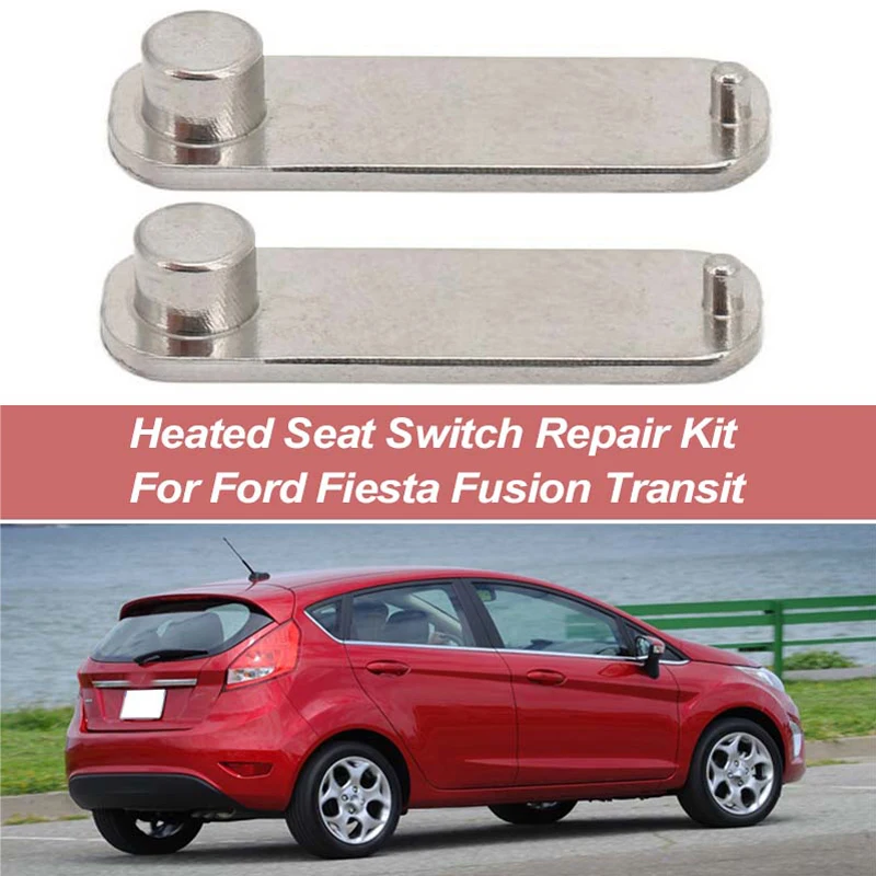 1/2PCS Front Seat Heating Button Switch Repair Kit Stainless Steel Silver For Ford Fusion Fiesta Escort Transit MK8  #6706942