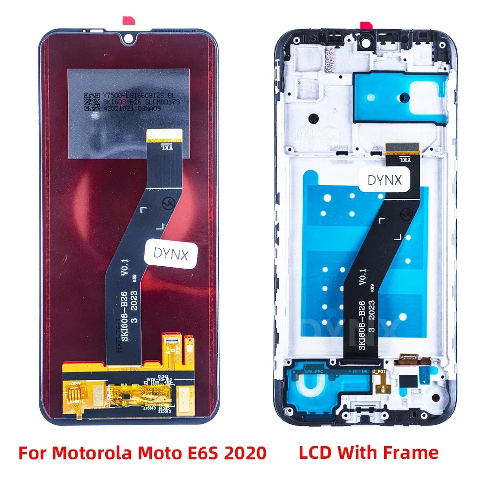 LCD Display For Motorola E6s 2020 LCD Display Touch Screen Display Digitizer Assembly For Moto E6s xt2053 xt2053-2 With Frame