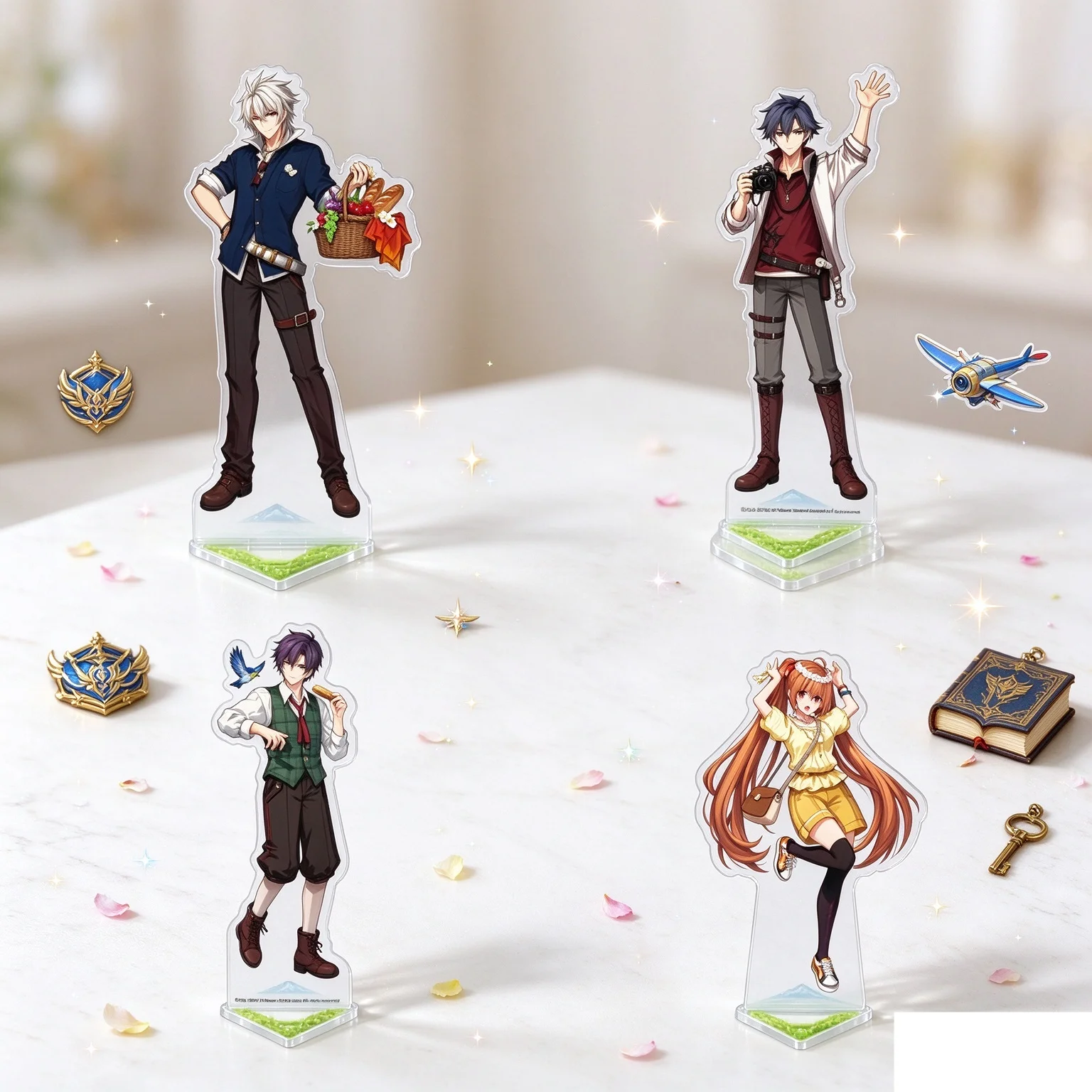 New Style Hot 15CM Anime Trails Series Model Action Figure Peripheral Collection Acrylic Stand Model Decorations Gifts Keychain