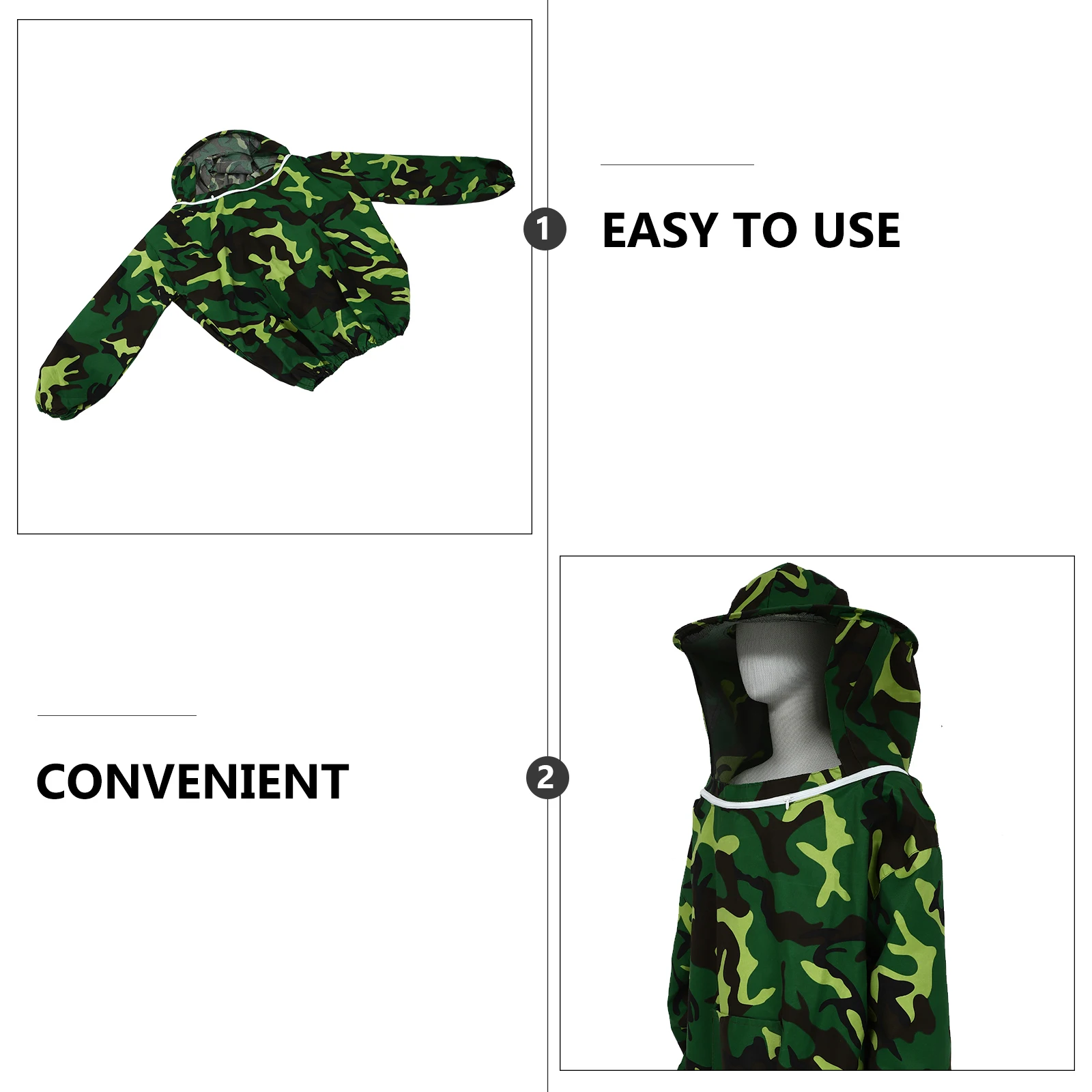 

Anti-bee Clothing Breathable Beekeeping Garment Protective Mask Clothes Hat for Outfit With Veil Supplies Costume Proof